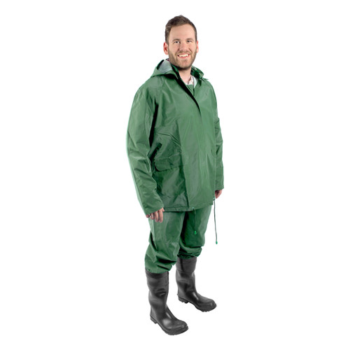 Stansport 3-Piece Deluxe Rainsuit Green