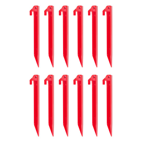 stansport 9" Plastic Tent Stakes - 12 Pack