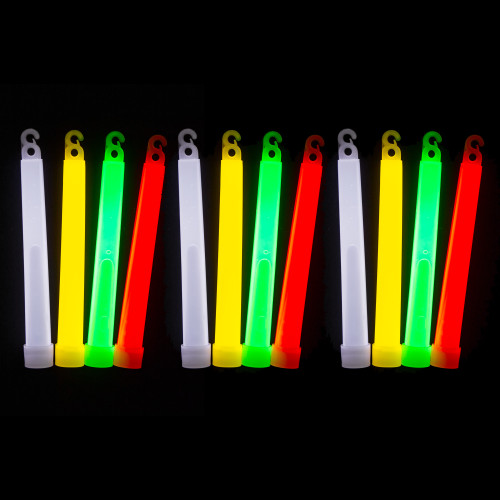 Stansport Assorted Safety Light Sticks - 12 Pack