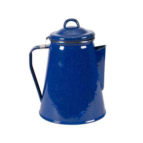 stansport Blue Enamel Percolator Coffee Pot 8 Cup