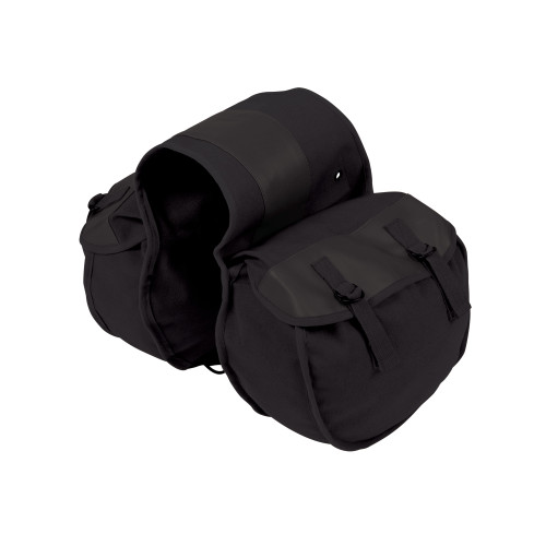 stansport Canvas Saddle Bag Black