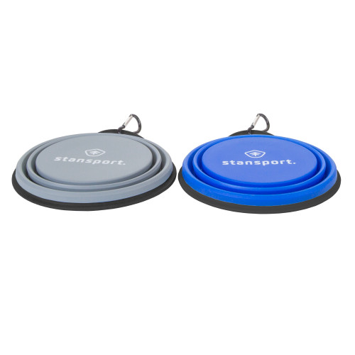 Stansport Collapsible Silicon Travel Bowls 2 Pack