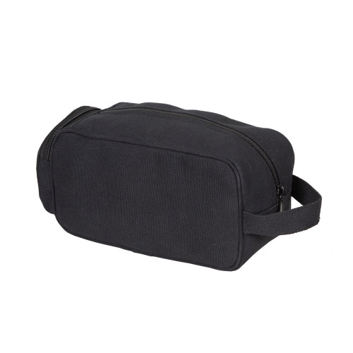 Stansport Cotton Canvas Travel Accessory Bag Black