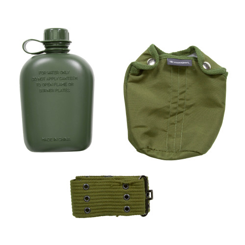 Stansport G.I. Style Canteen Cover & Belt