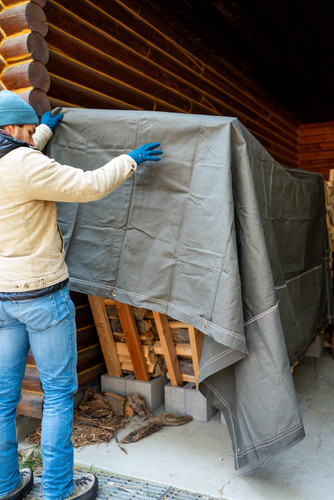 Stansport Heavy-Duty Canvas Tarp O.D. Green