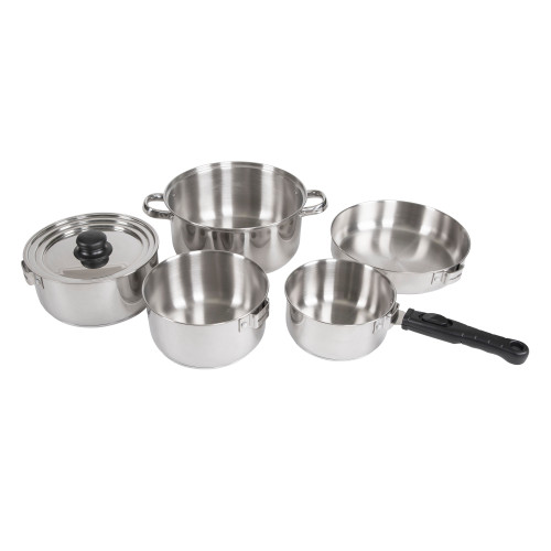 stansport Heavy Duty - Stainless Steel Clad Cook Set