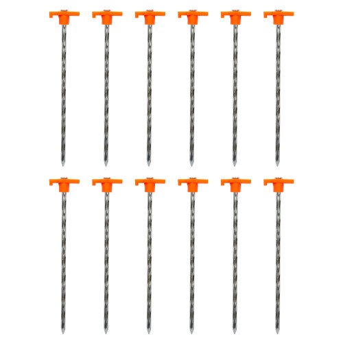stansport Helix Steel Tent Stake 12 Pack
