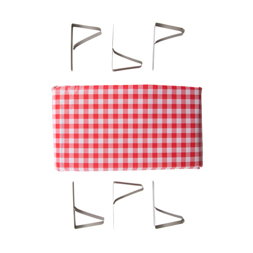 stansport Picnic Tablecloth with Clamps Combo Pack