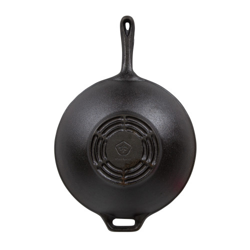 Stansport Pre-Seasoned Cast Iron Wok 12.5" Diameter