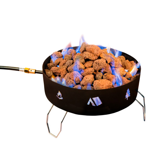stansport Propane Fire Pit with Lava Rocks