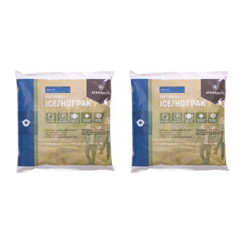 stansport Soft Pouch Large Ice/Hot Pak - 2 Pack
