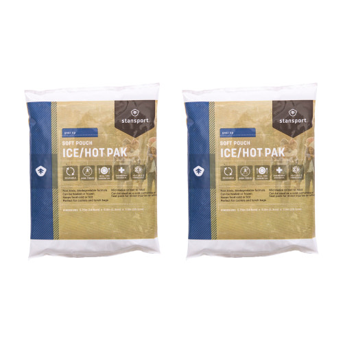 stansport Soft Pouch Medium Ice/Hot Pak - 2 Pack
