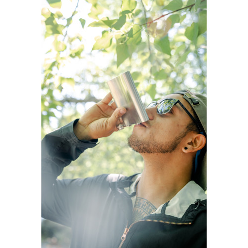 Stansport Stainless Steel Flask 8 Ounces