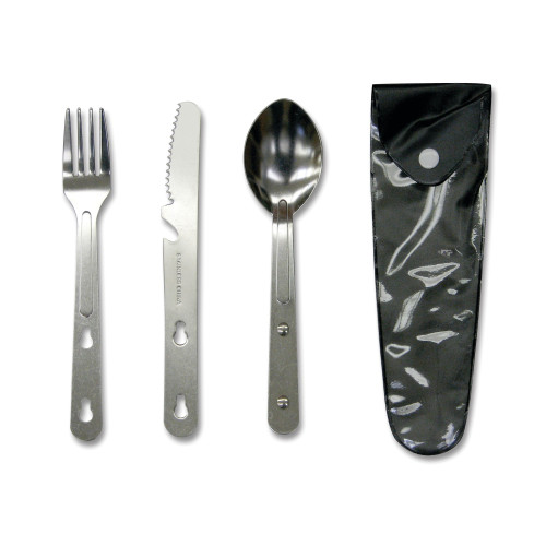 stansport Stainless Steel Knife Fork & Spoon Set