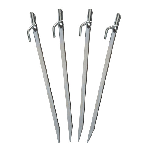 stansport Steel 12-Inch Tent Stakes 4 Pack
