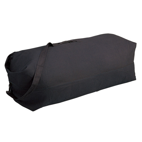 stansport Top Load Canvas Deluxe Duffel Bag Black