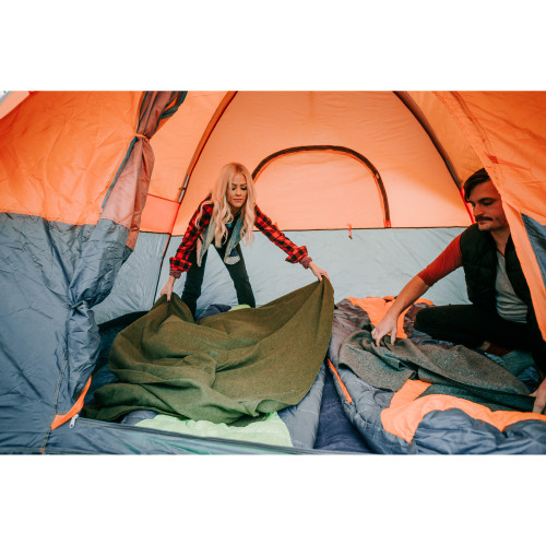 Stansport Wool Blend Camp Blankets Gray