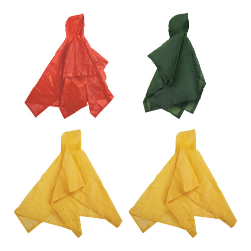 stansport Youth Vinyl Poncho Assorted 4 Pack