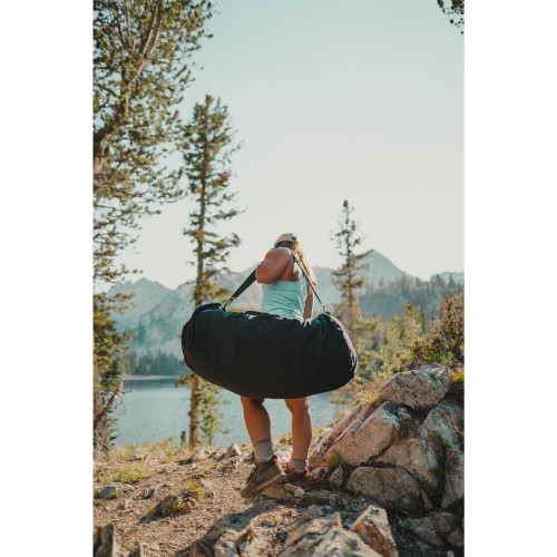 Stansport Zippered Canvas Deluxe Duffel Bag Black