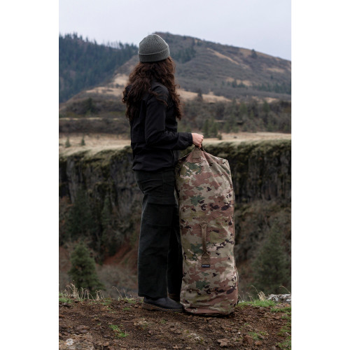 Stansport Zippered Canvas Deluxe Duffel Bag - Camo