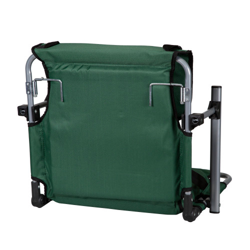 Stansport Tubular Frame Folding Stadium Seat With Arms Green/Tan