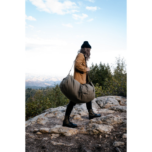 Stansport Zippered Canvas Deluxe Duffel Bag O.D. Green