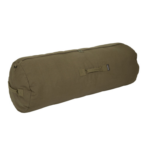 stansport Zippered Canvas Deluxe Duffel Bag O.D. Green