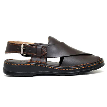 starlet LEATHER PESHAWARI CHAPPAL - 4006 BROWN MEN PESHAWARI