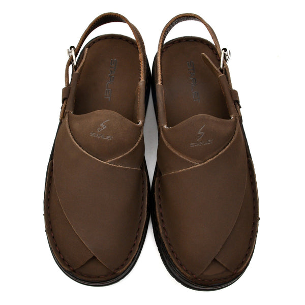 Starlet LEATHER PESHAWARI CHAPPAL - 4006 EXPRESSO MEN PESHAWARI