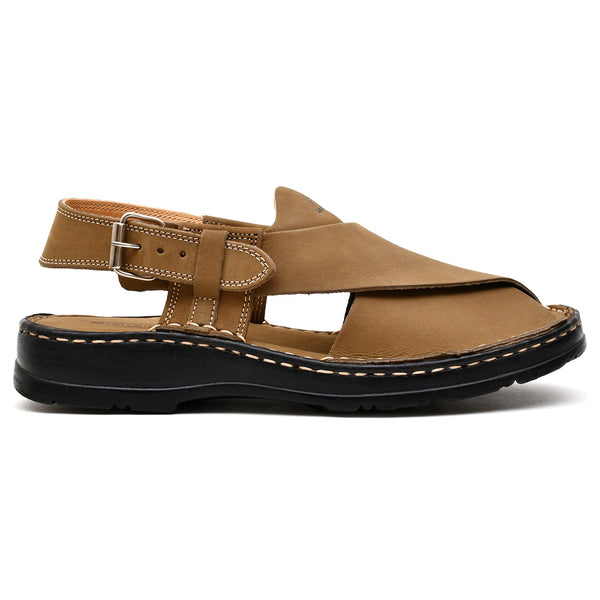 starlet LEATHER PESHAWARI CHAPPAL - 4006 FAWN MEN PESHAWARI