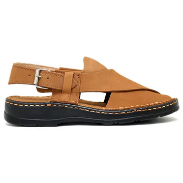 Starlet LEATHER PESHAWARI CHAPPAL - 4006 MUSTARD MEN PESHAWARI
