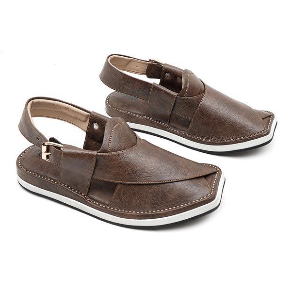 Starlet LEATHER PESHAWARI CHAPPAL - ATG0009 - BROWN MEN PESHAWARI