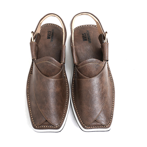 Starlet LEATHER PESHAWARI CHAPPAL - ATG0009 - BROWN MEN PESHAWARI