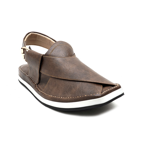 starlet LEATHER PESHAWARI CHAPPAL - ATG0009 - BROWN MEN PESHAWARI