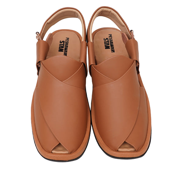 Starlet LEATHER PESHAWARI CHAPPAL - ATG0012 TAN MEN PESHAWARI