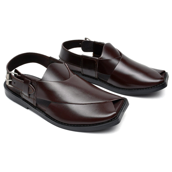 Starlet LEATHER PESHAWARI CHAPPAL - CD-08 BROWN MEN PESHAWARI