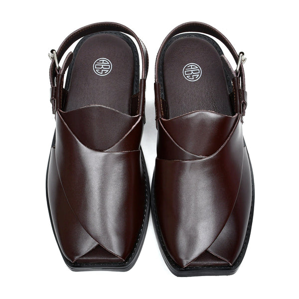 Starlet LEATHER PESHAWARI CHAPPAL - CD-08 BROWN MEN PESHAWARI