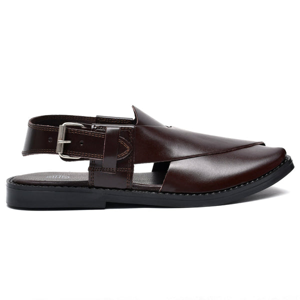 starlet LEATHER PESHAWARI CHAPPAL - CD-08 BROWN MEN PESHAWARI