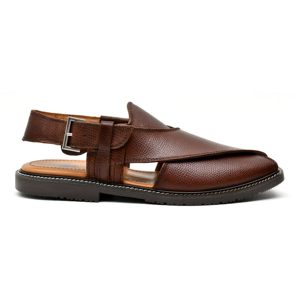 starlet LEATHER PESHAWARI CHAPPAL - FRG-0003 - BROWN MEN PESHAWARI