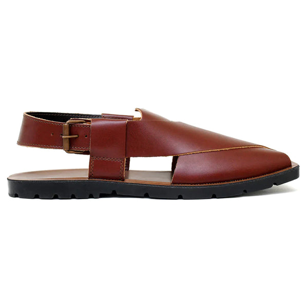 starlet LEATHER PESHAWARI CHAPPAL - NPT-01 MAROON MEN PESHAWARI
