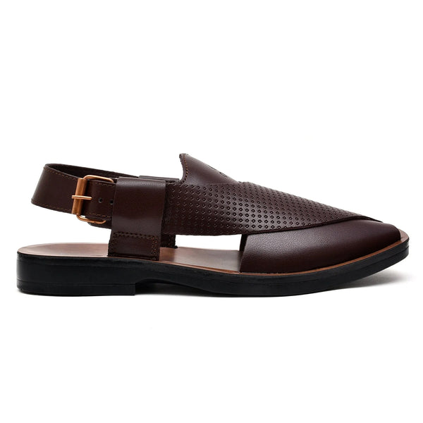 starlet LEATHER PESHAWARI CHAPPAL - PS-1515 BROWN MEN PESHAWARI