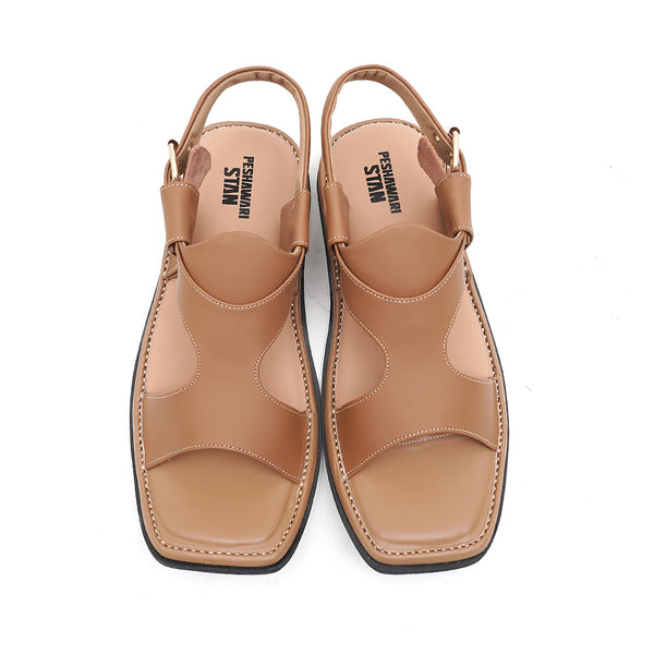 Starlet LEATHER PESHAWARI CHAPPAL - USG0004 - TAN MEN PESHAWARI