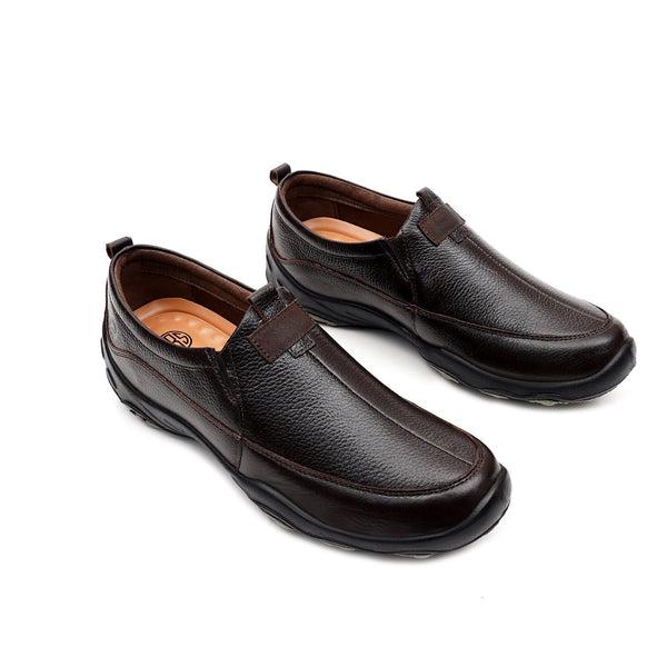 Starlet LEATHER SHOES - SANTIAGO-012 BROWN MEN CASUAL