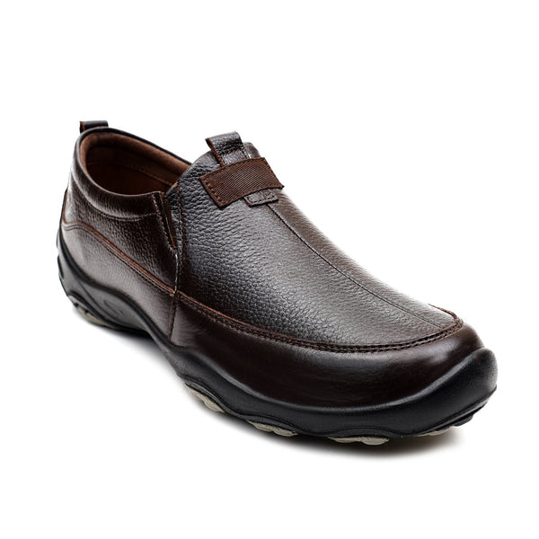 starlet LEATHER SHOES - SANTIAGO-012 BROWN MEN CASUAL