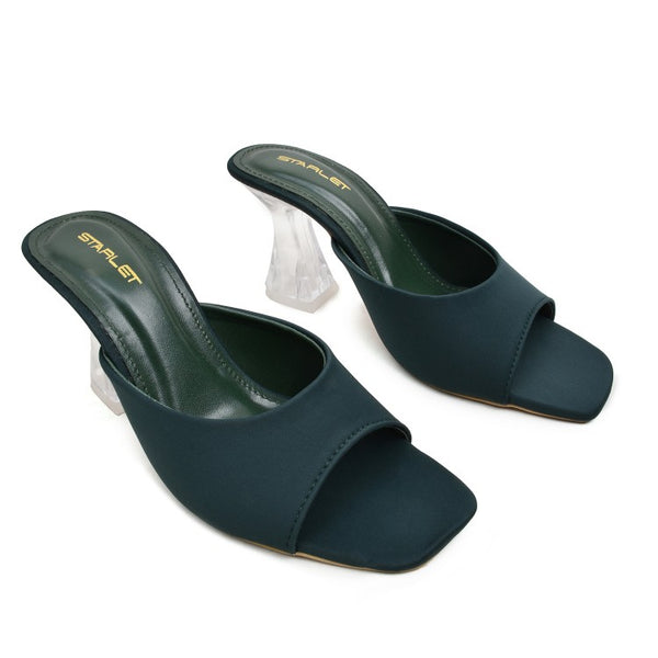 Starlet AML-0007 GREEN WOMEN HEELS