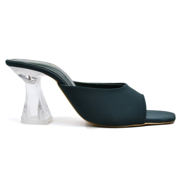 starlet AML-0007 GREEN WOMEN HEELS