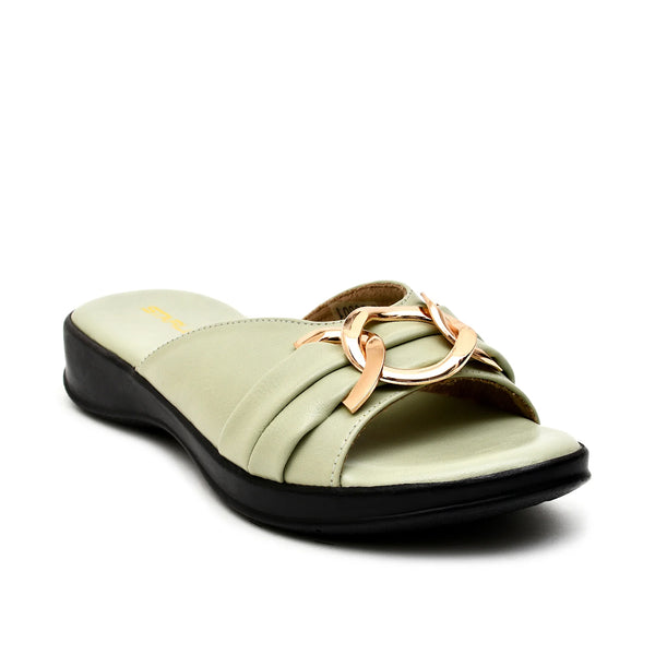 starlet APL-0001 GREEN WOMEN SLIPPER
