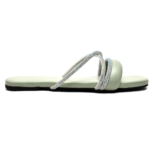 Starlet AQ-L-0010 GREEN WOMEN FLATS