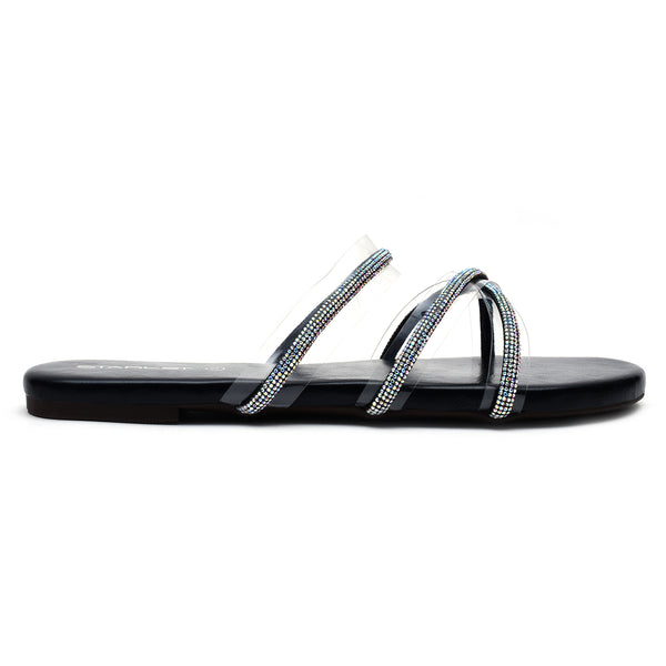 starlet AQL-0008 BLACK WOMEN FLATS