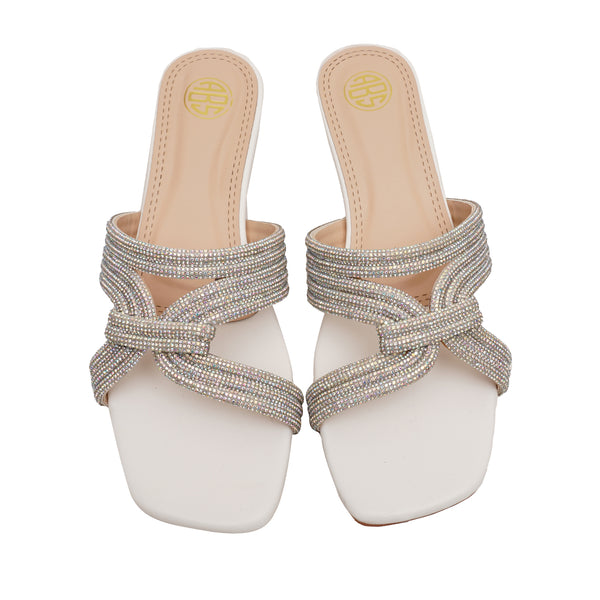 Starlet BFL-0030 WHITE WOMEN SLIPPER